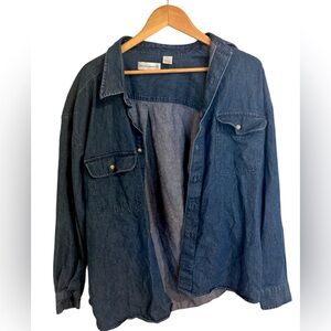 Vintage Munsingwear Oversized Jean Button Down Shirt XL